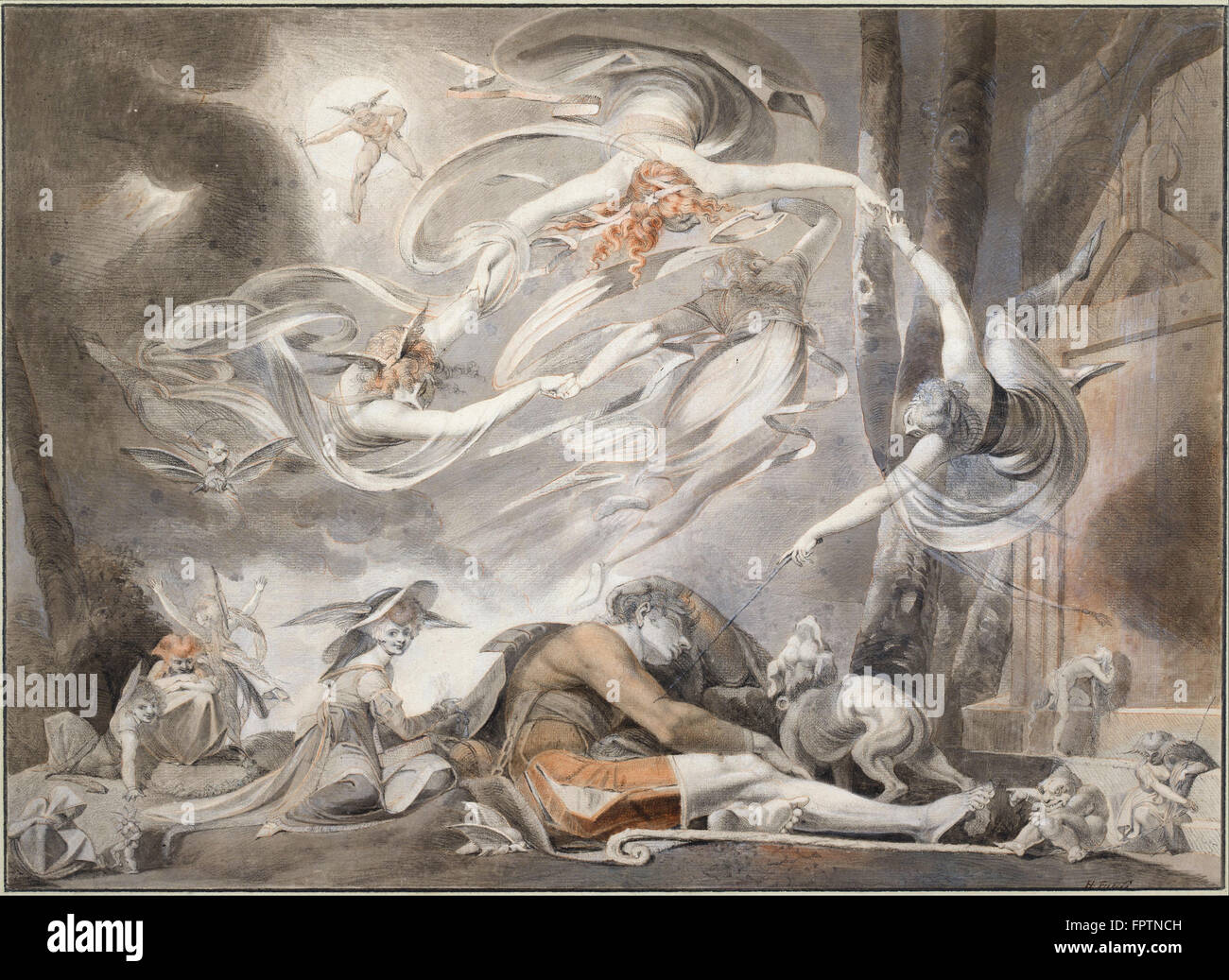 The Nightmare Antique Poster John Henry Fuseli Print Art Vintage