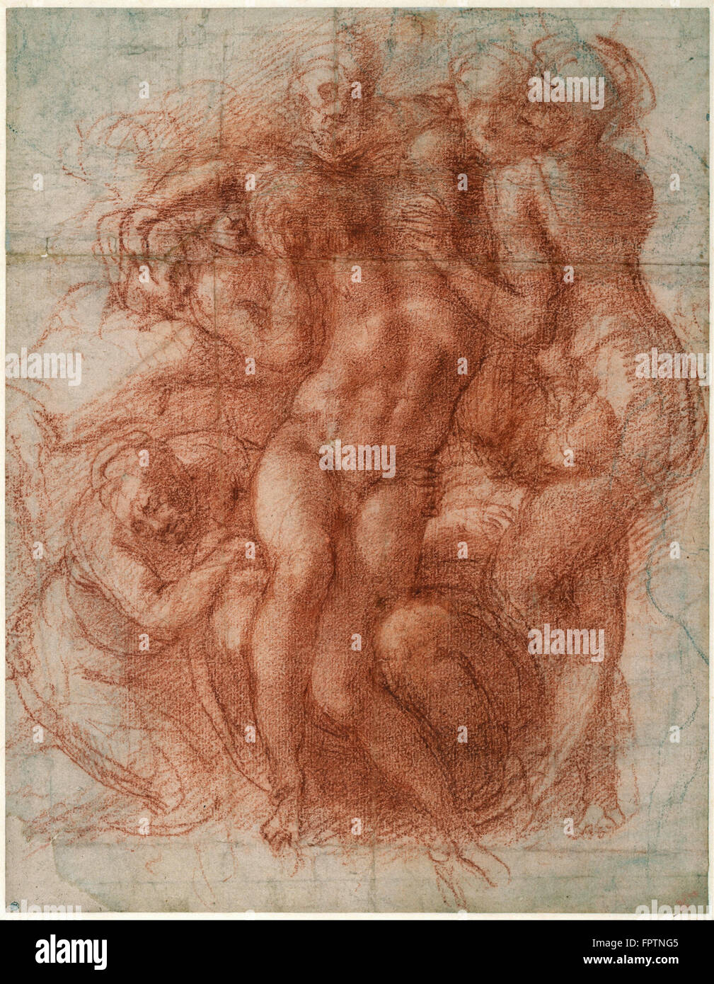 Michelangelo Buonarroti - Lamentation (recto) -  c. 1530 Stock Photo