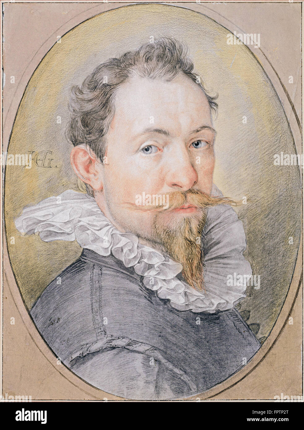 Hendrick Goltzius - Self Portrait -  c. 1593 1594 Stock Photo