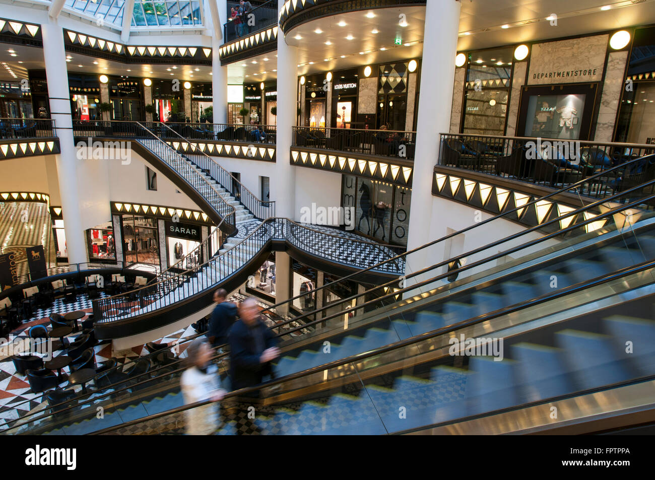 Quartier 205, luxury shopping mall in Berlin. Friedrichstrasse is one of the most legendary streets in the whole city, combining Stock Photo