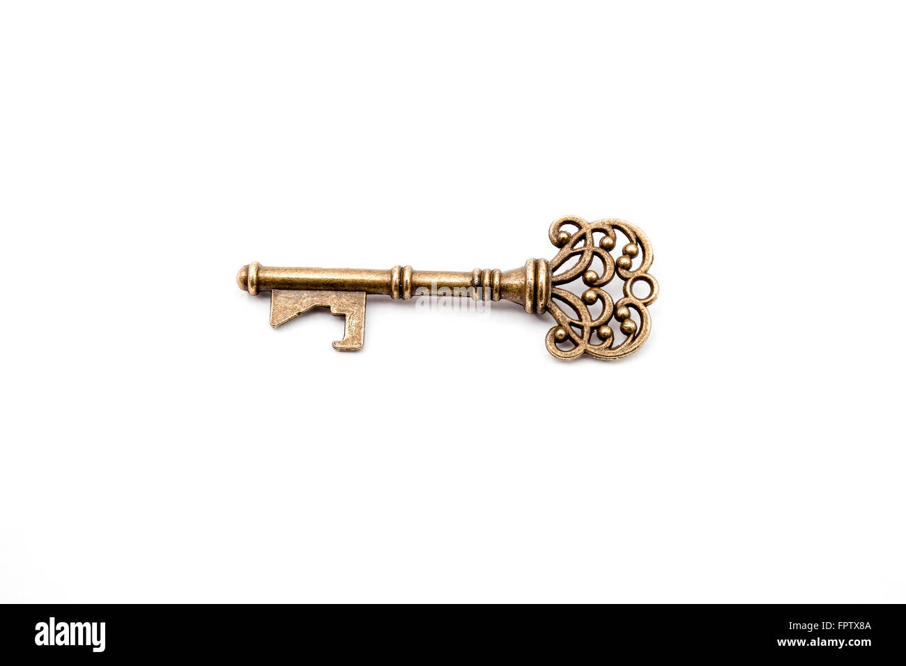 an old brass key from the old days Stock Photo Alamy