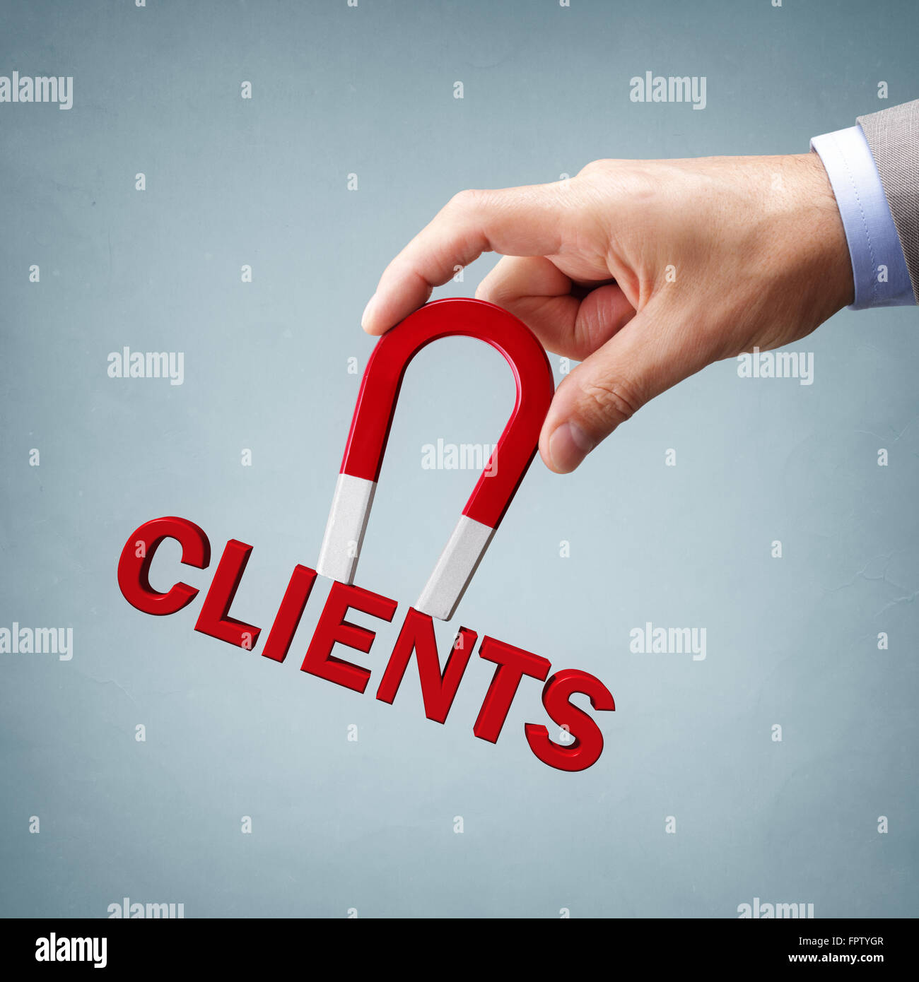 attracting new business clients and customers Stock Photo Alamy