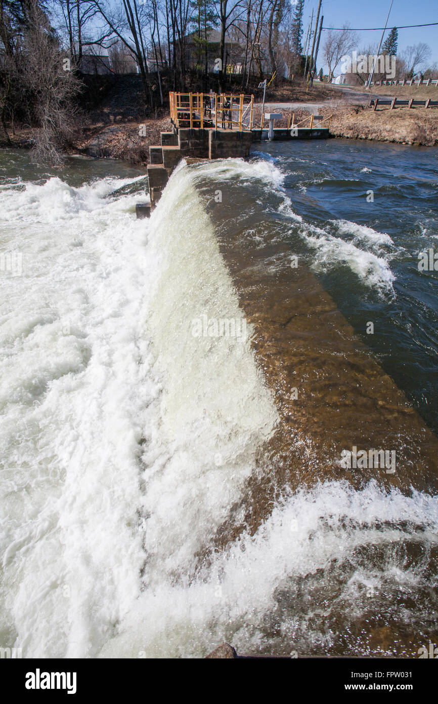 The dam in Norland, Ontario Stock Photo Alamy