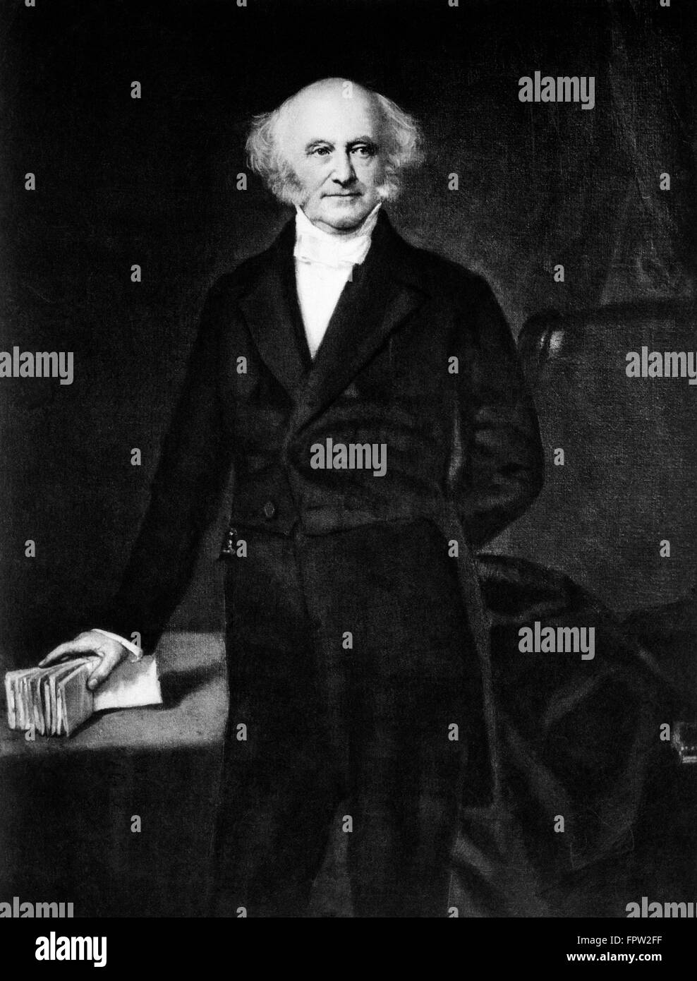 1830s 1840s PORTRAIT MARTIN VAN BUREN 8th AMERICAN PRESIDENT Stock Photo