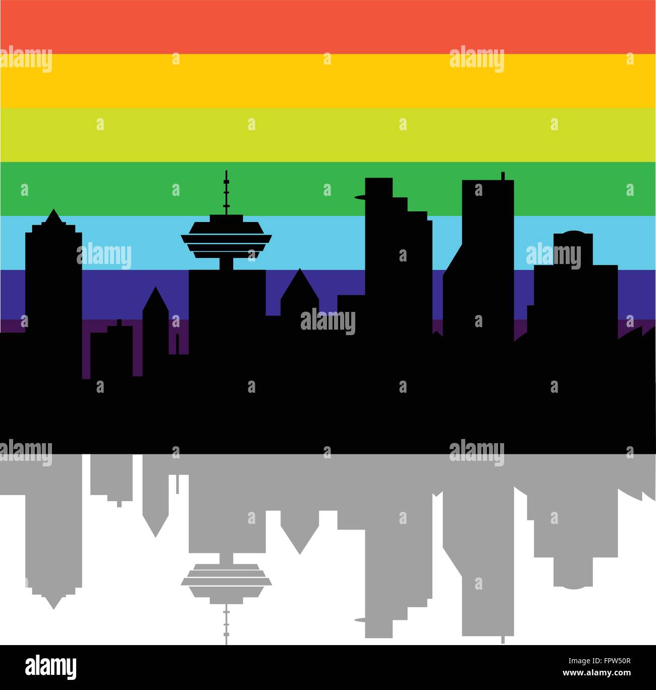 Vancouver Canada skyline Stock Vector Image & Art - Alamy