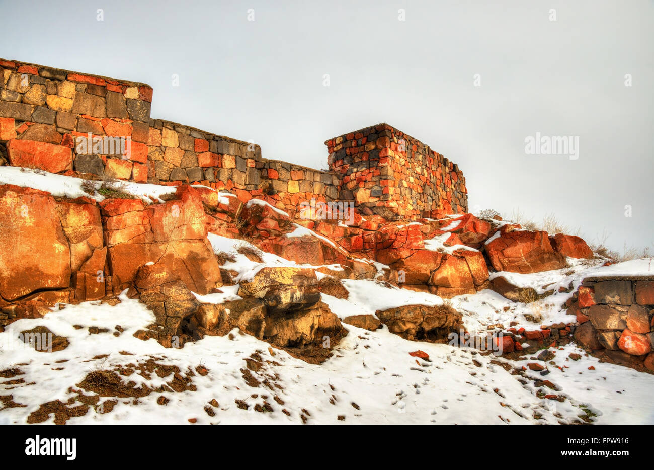 Fortress Erebuni in Yerevan Stock Photo