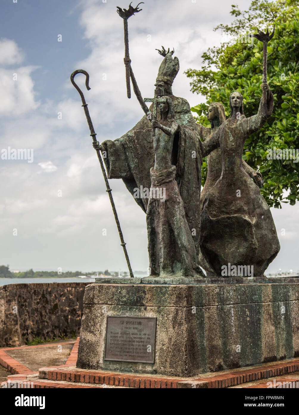 Statue La Rogativa in Old San Juan, Puerto Rico Stock Photo Alamy