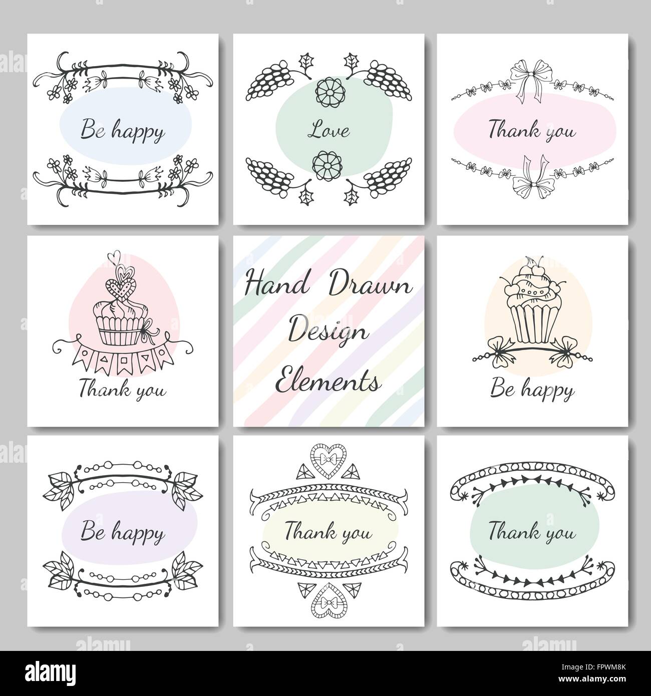 frames for text hand-drawn Stock Vector Image & Art - Alamy