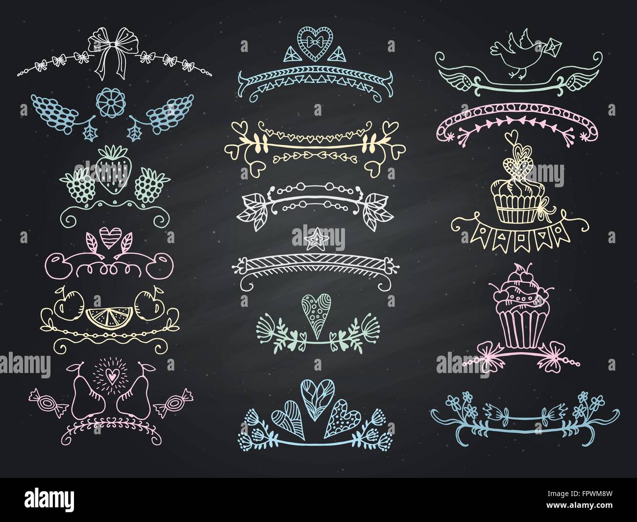 set of graphical design elements Stock Vector Image & Art - Alamy