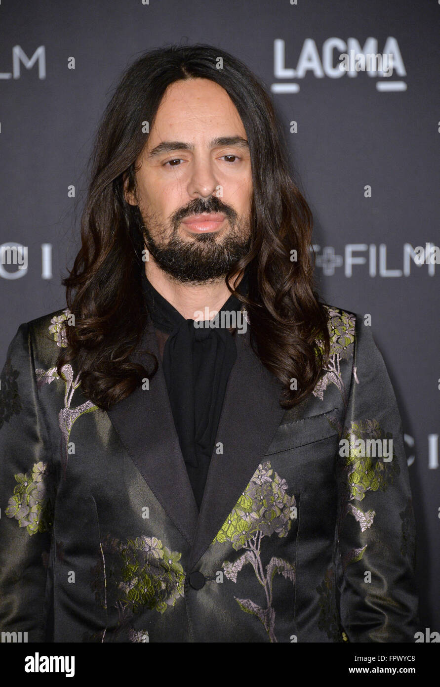 En del maskulinitet dyr LOS ANGELES, CA - NOVEMBER 7, 2015: Alessandro Michele, Gucci creative  director, at the 2015 LACMA Art+Film Gala at the Los Angeles County Museum  of Art Stock Photo - Alamy