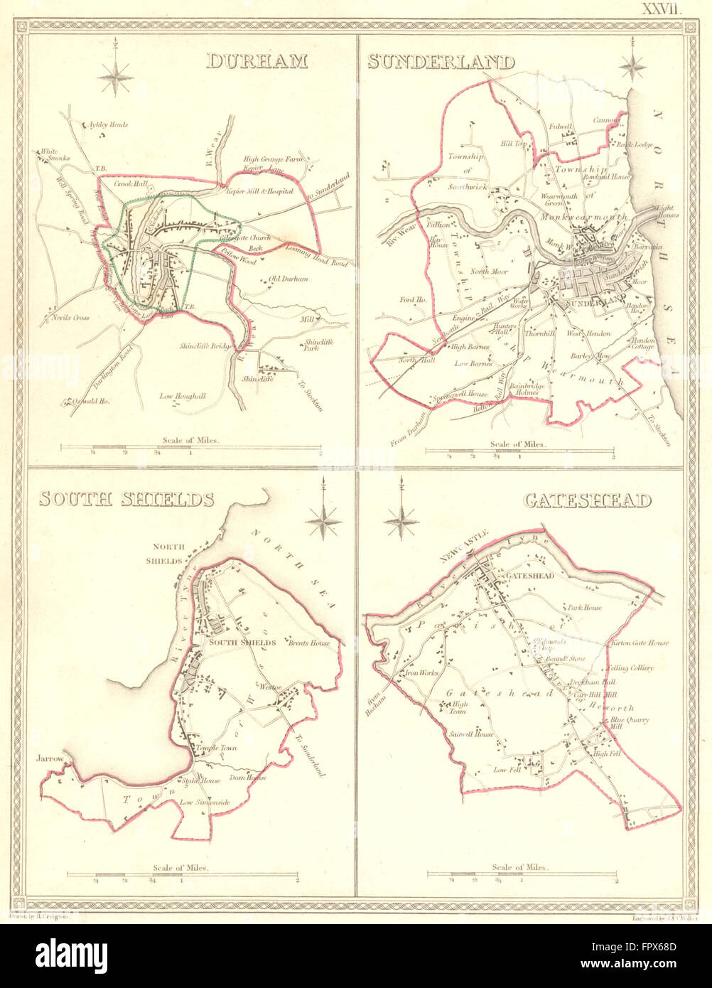 Sunderland map hires stock photography and images Alamy