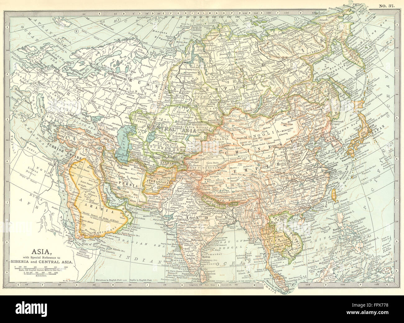 Central asia map hi-res stock photography and images - Alamy