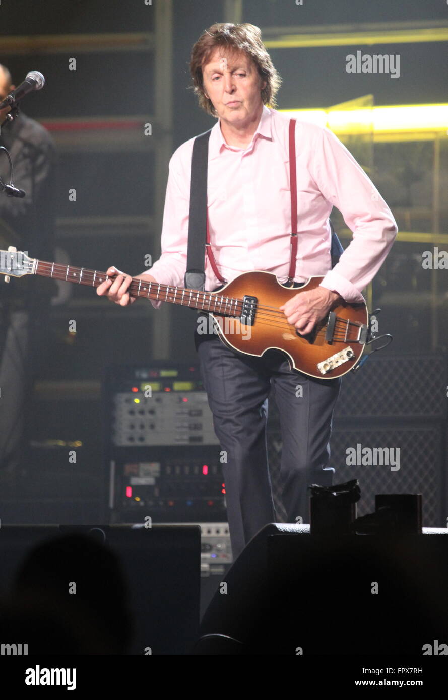 Paul McCartney ,  Philadelphia  8/14/2010  photo Michael Brito Stock Photo