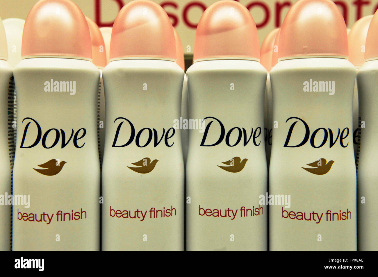 Dove Deodorant Dry Spray Antiperspirant Stock Photo Alamy