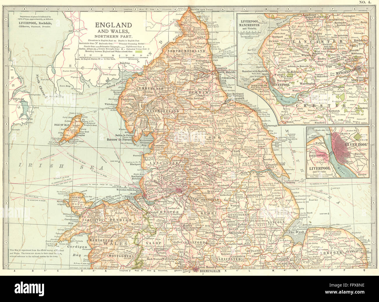 Uk Map 1908 Map of uk 20th century hi-res stock photography and images - Alamy