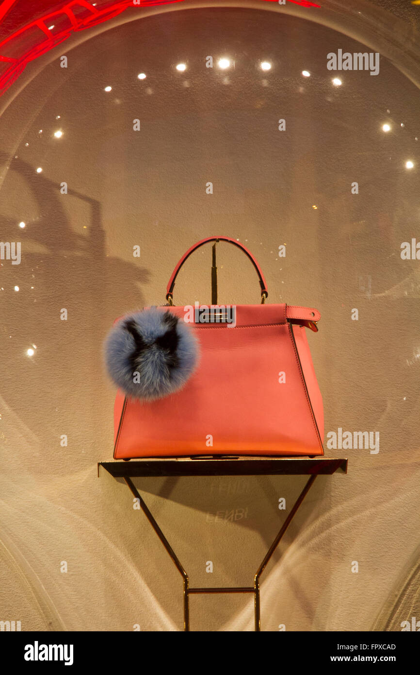 Brand window fendi bag store hi-res stock photography and images