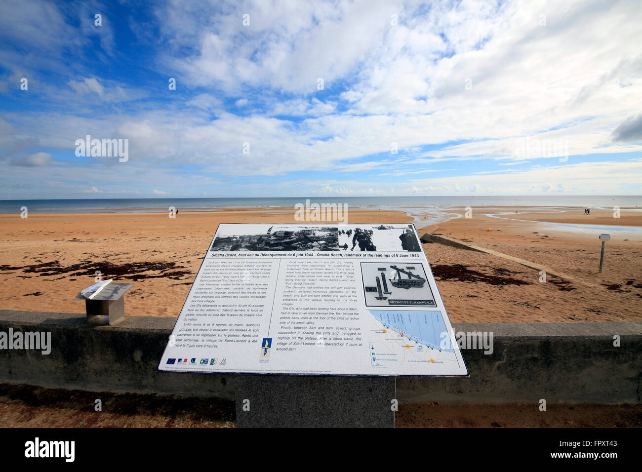 Omaha Beach, Normandy, France Stock Photo