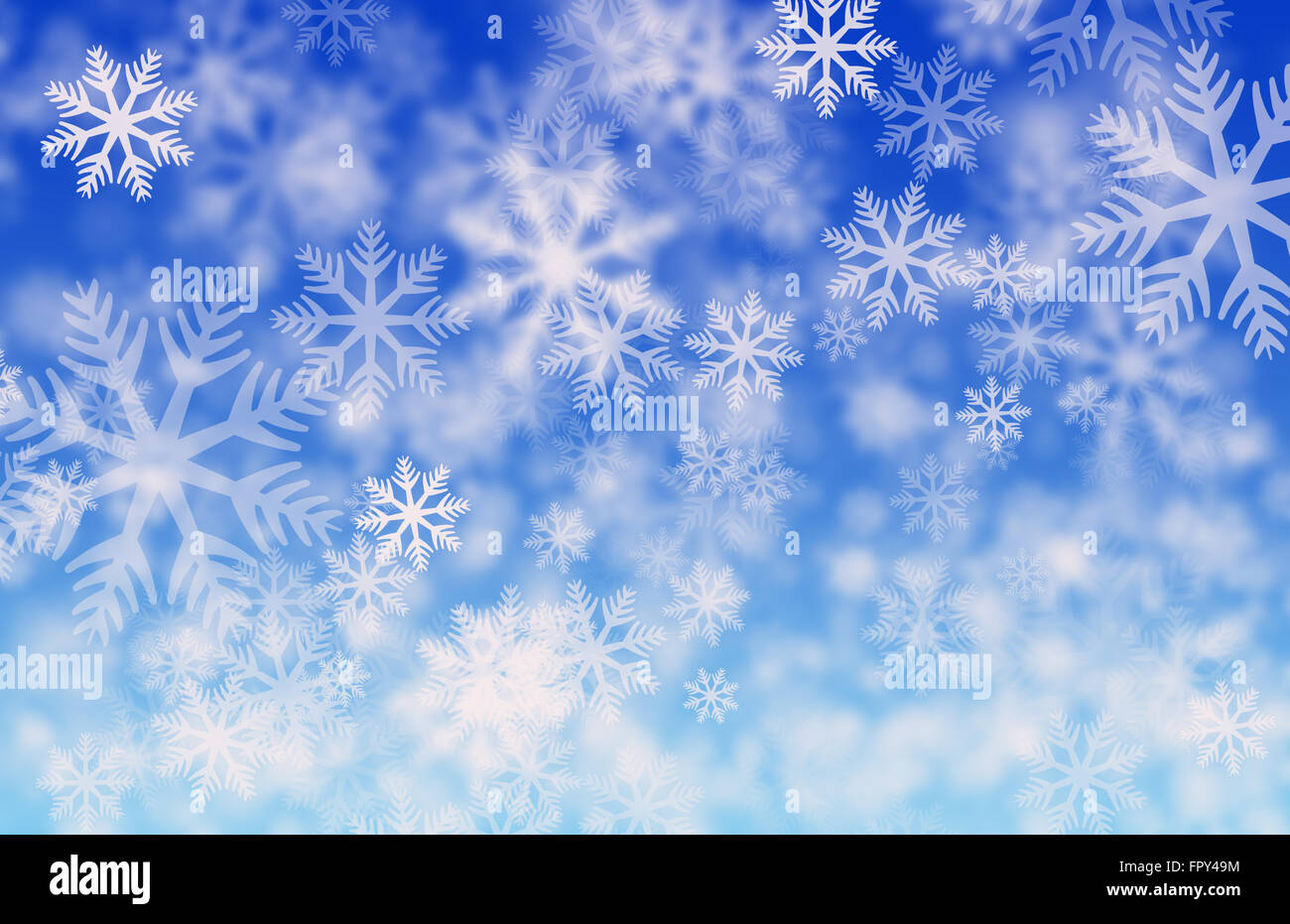 Ice crystals, blue background Stock Photo - Alamy