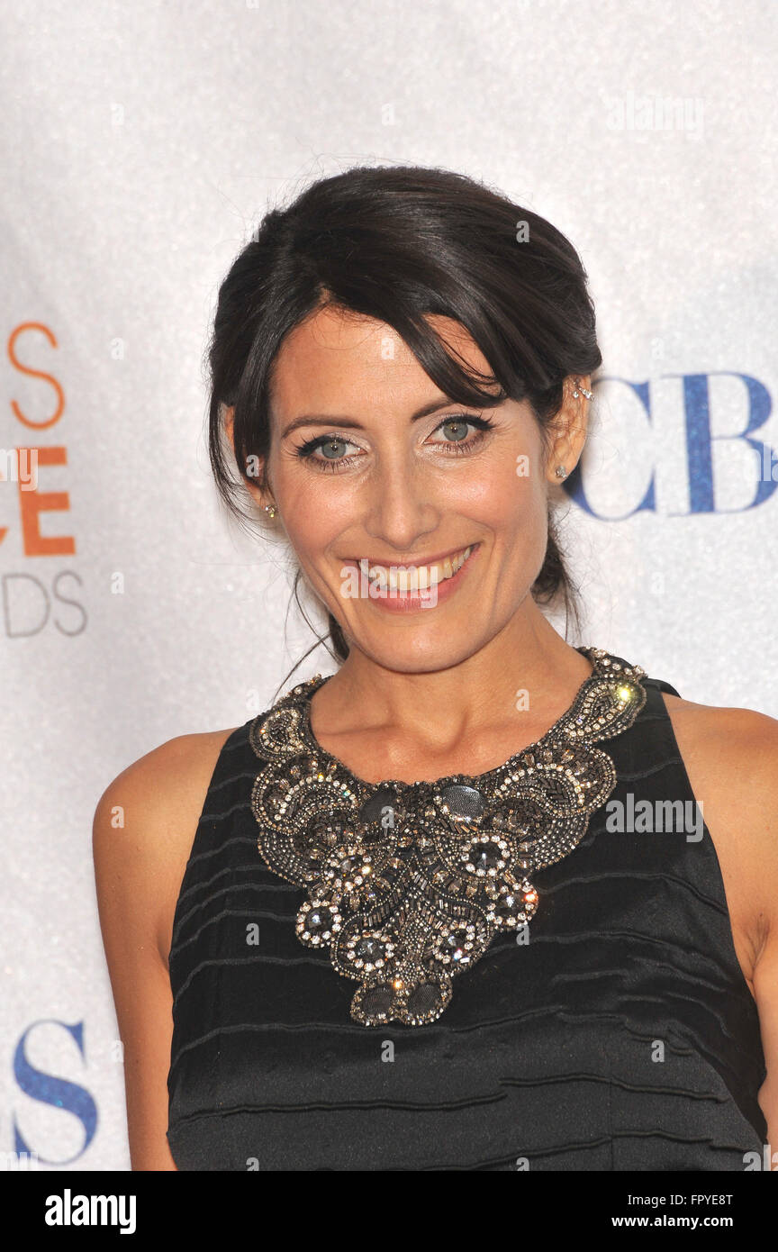 LOS ANGELES, CA - JANUARY 6, 2010: Lisa Edelstein at the 2010 People's Choice Awards at the Nokia Theatre L.A. Live in Los Angeles. Stock Photo