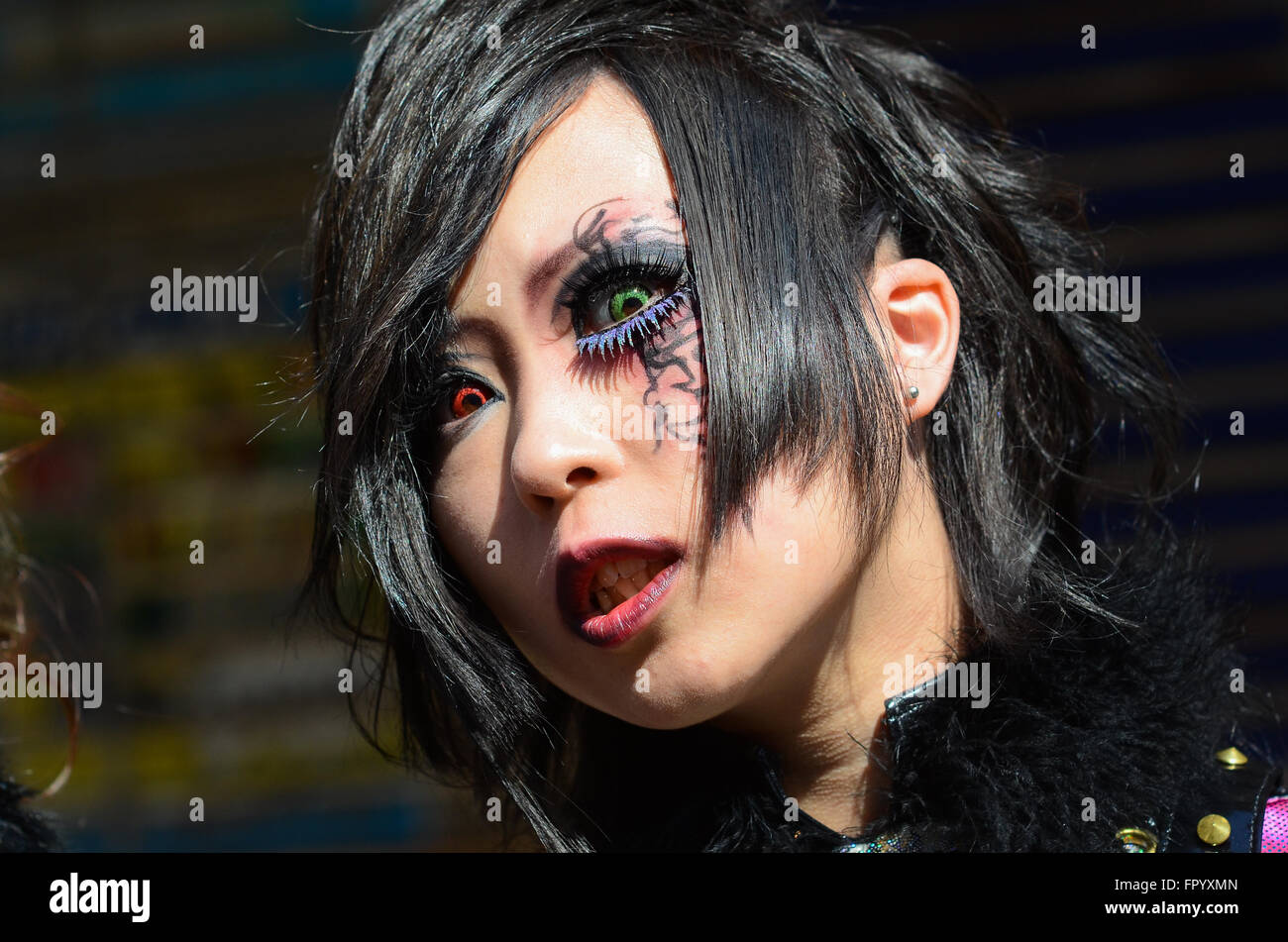 Cosplayers at the annual Nipponbashi Street Festa in Osaka, Japan. Stock Photo