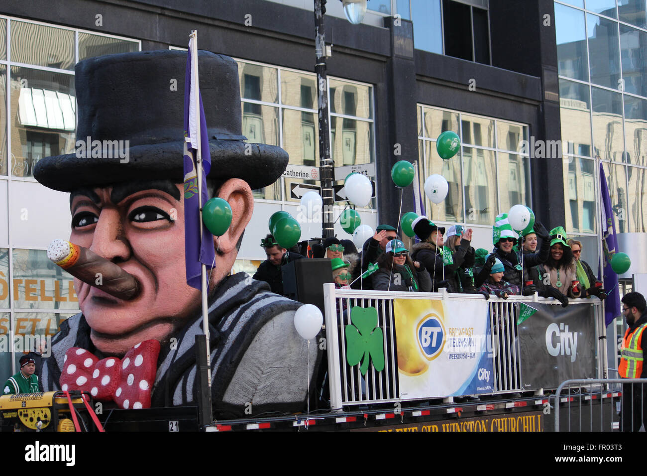 Montreal, Canada. 20th March, 2016. St. Patrick’s Day Parade. Credit:  Ali Alshammasi/Alamy Live News - Stock Image