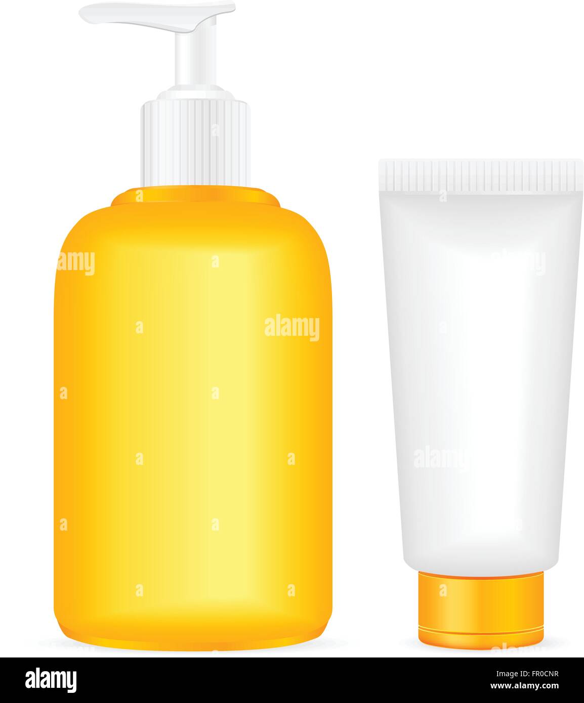 Lotion tube on a white background. Vector illustration Stock Vector