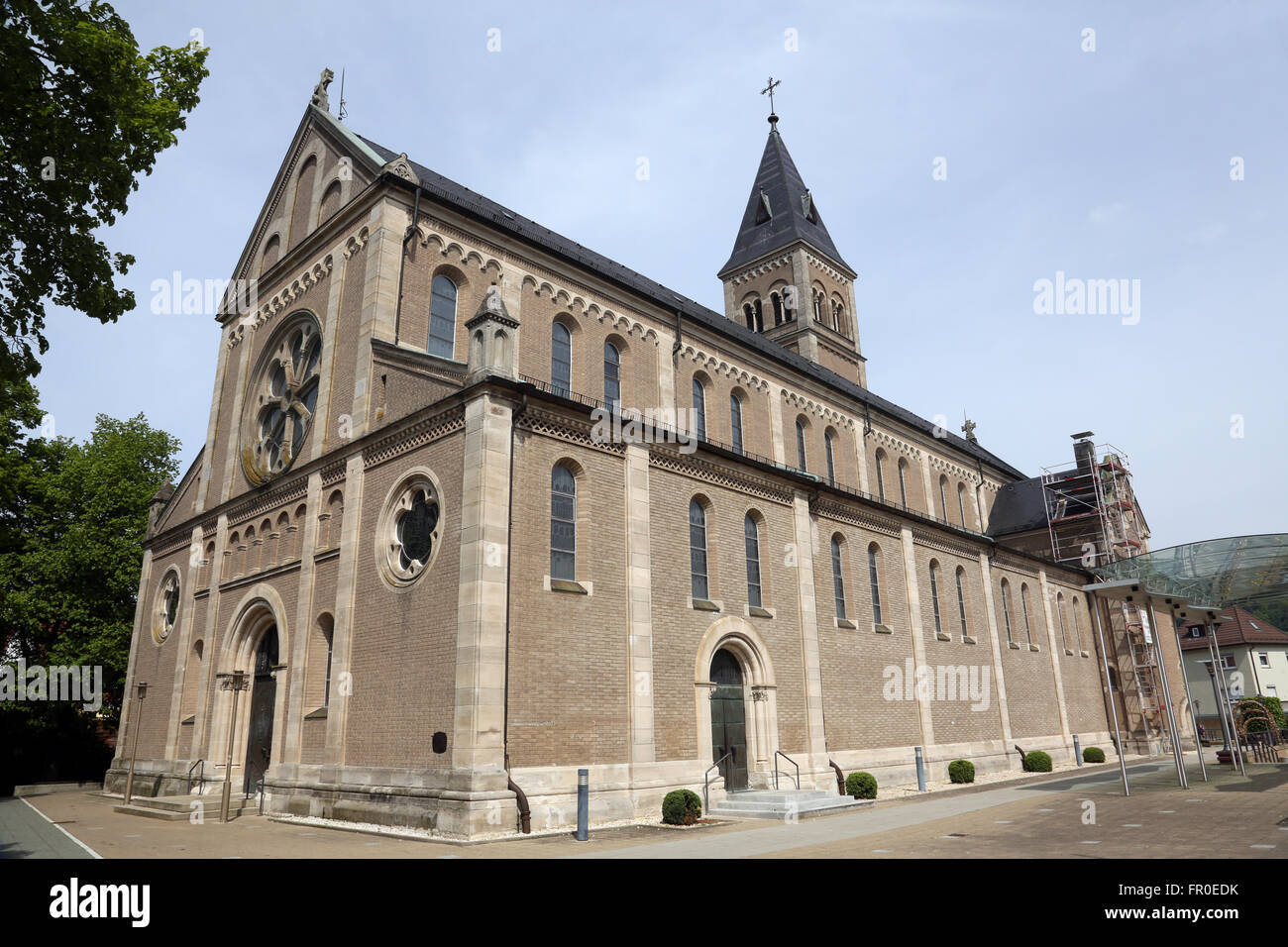 Saint Stephen parish church in Wasseralfingen, Germany on May 05, 2014. Stock Photo