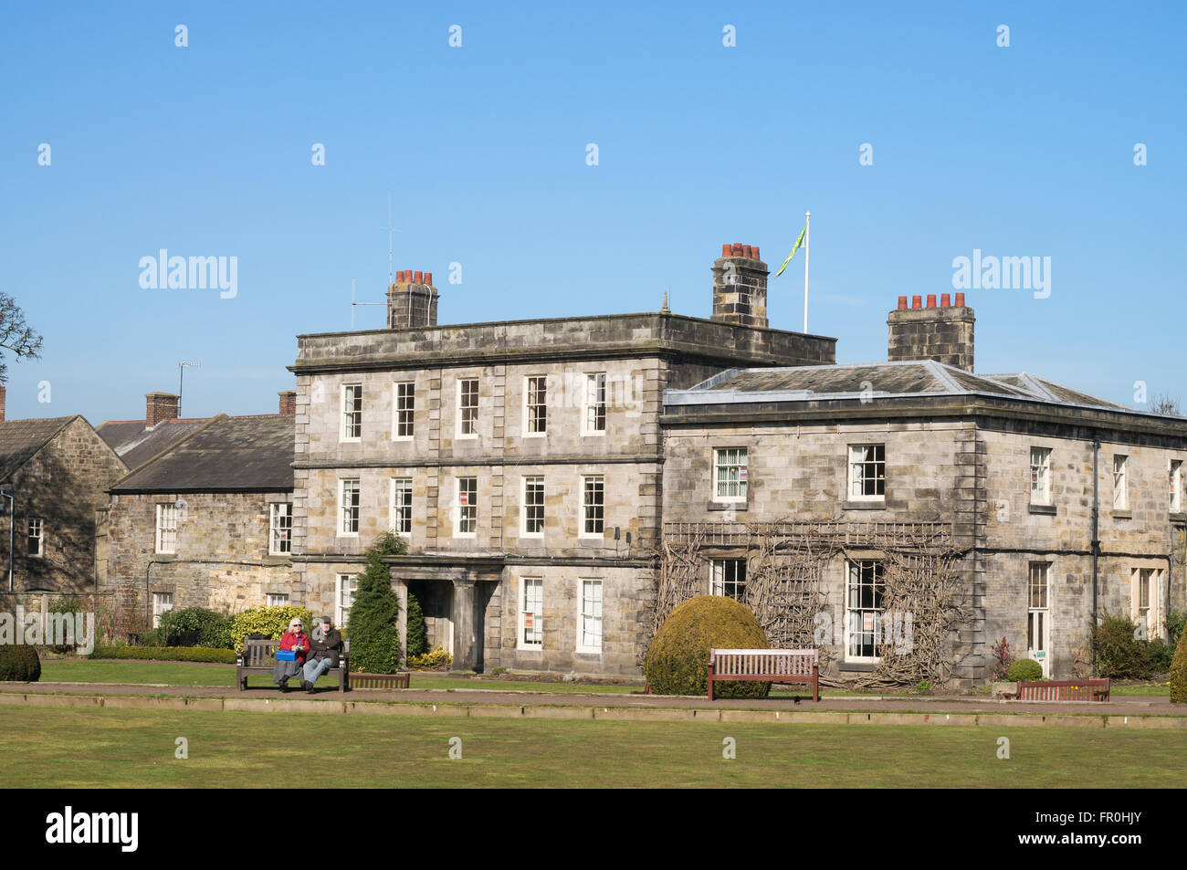 18th century Hexham House in Sele Park, Hexham, Northumberland, England