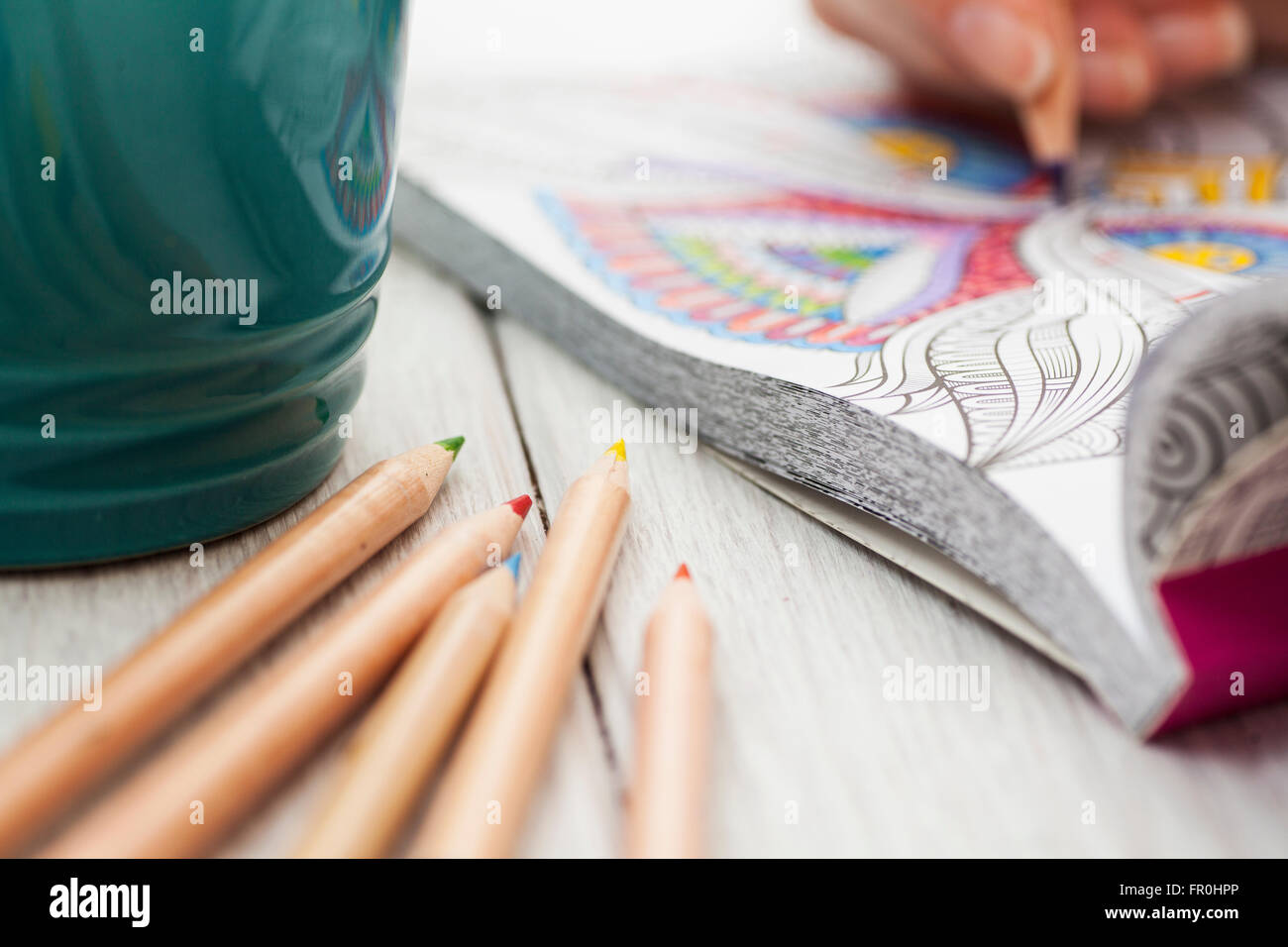 Coloring book and crayons hires stock photography and images Alamy