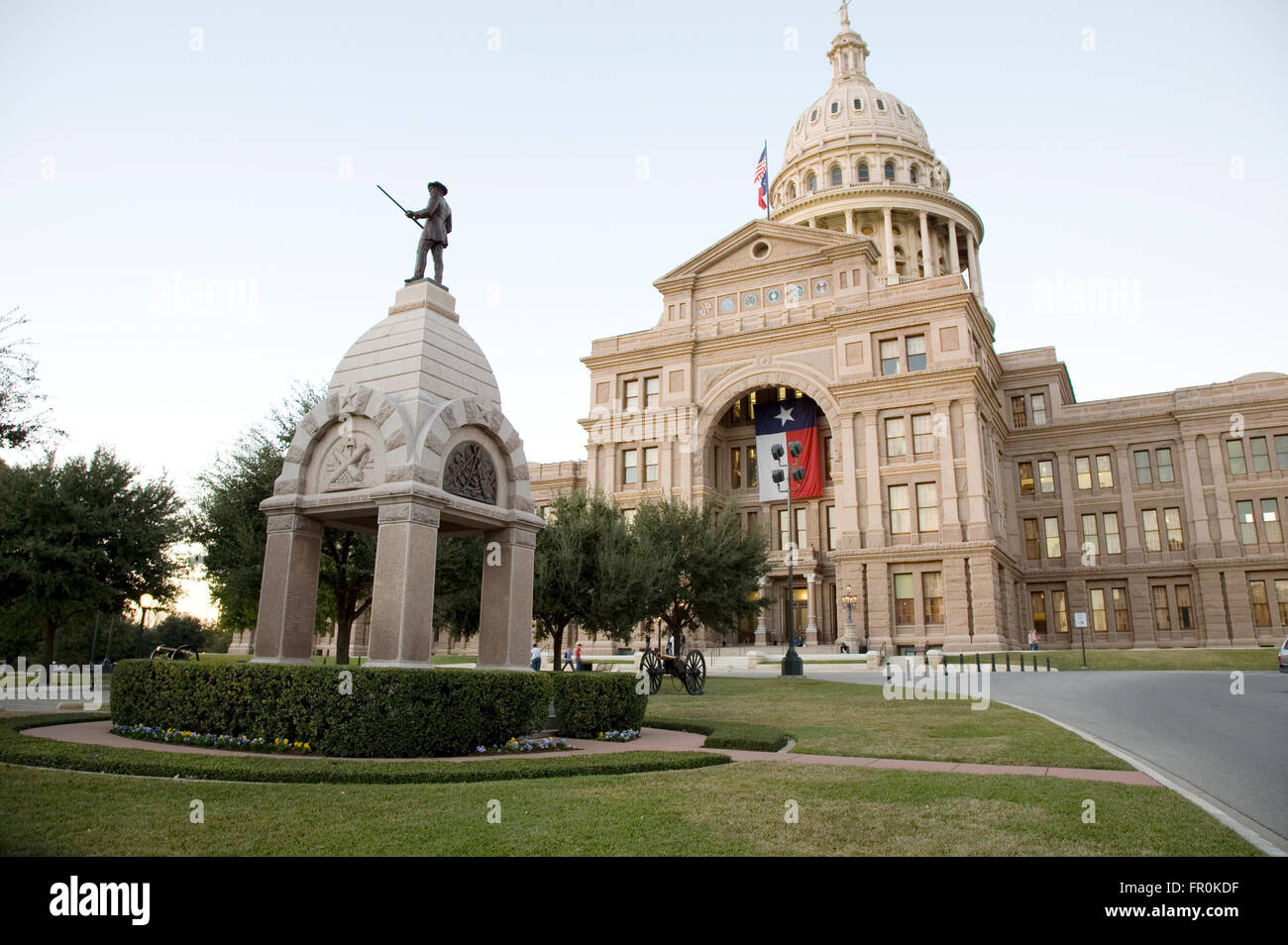 Built from red granite and limestone and completed in 1888, the Texas