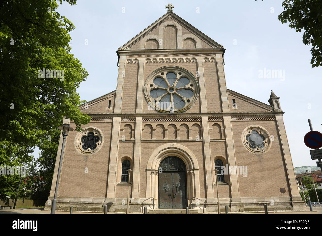 Saint Stephen parish church in Wasseralfingen, Germany on May 05, 2014. Stock Photo