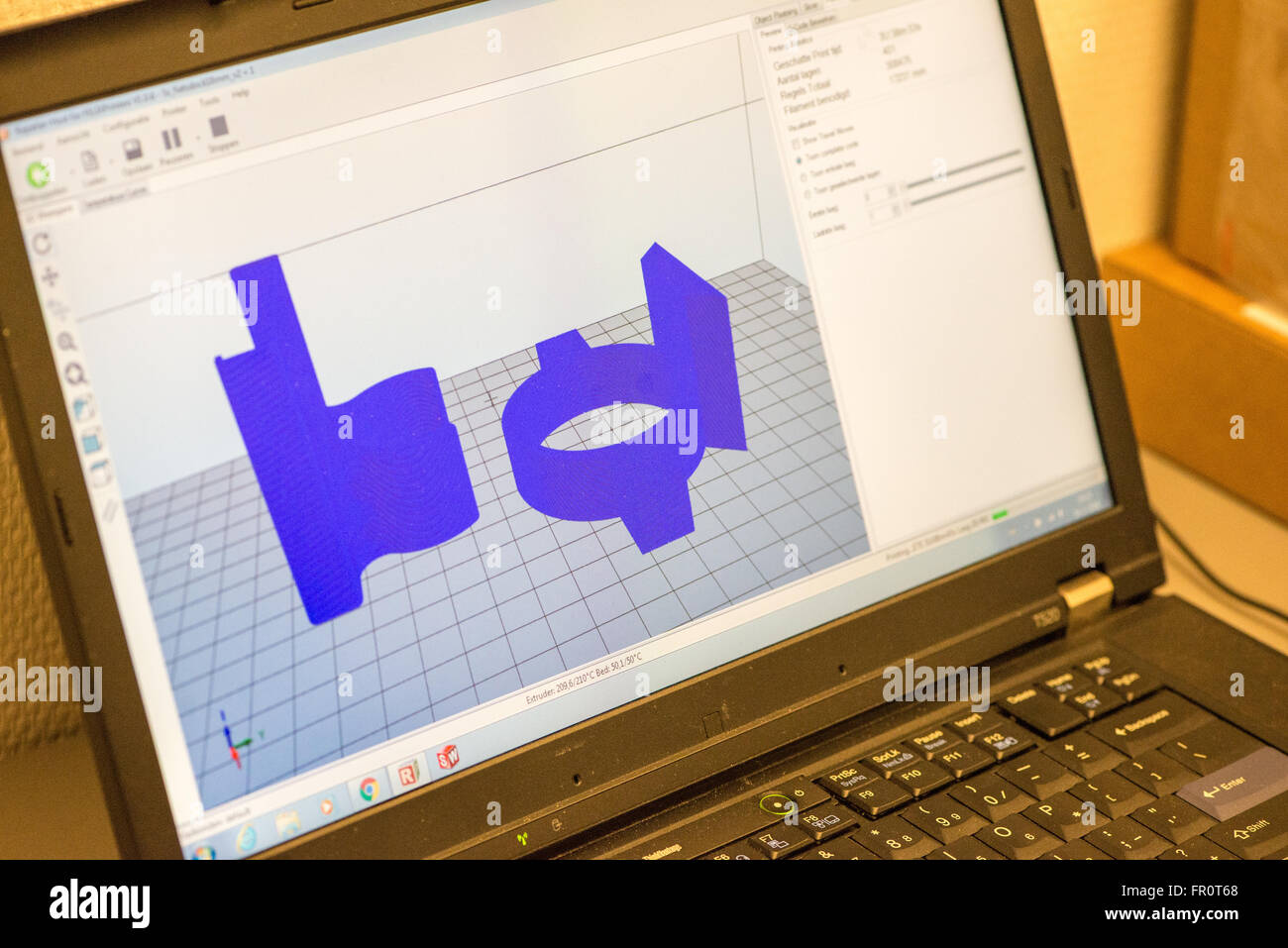 3d printer at school with model Stock Photo - Alamy