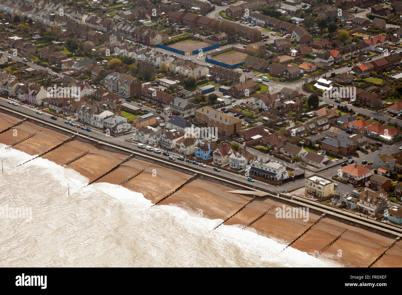 Aerial view of Deal Kent Stock Photo Alamy
