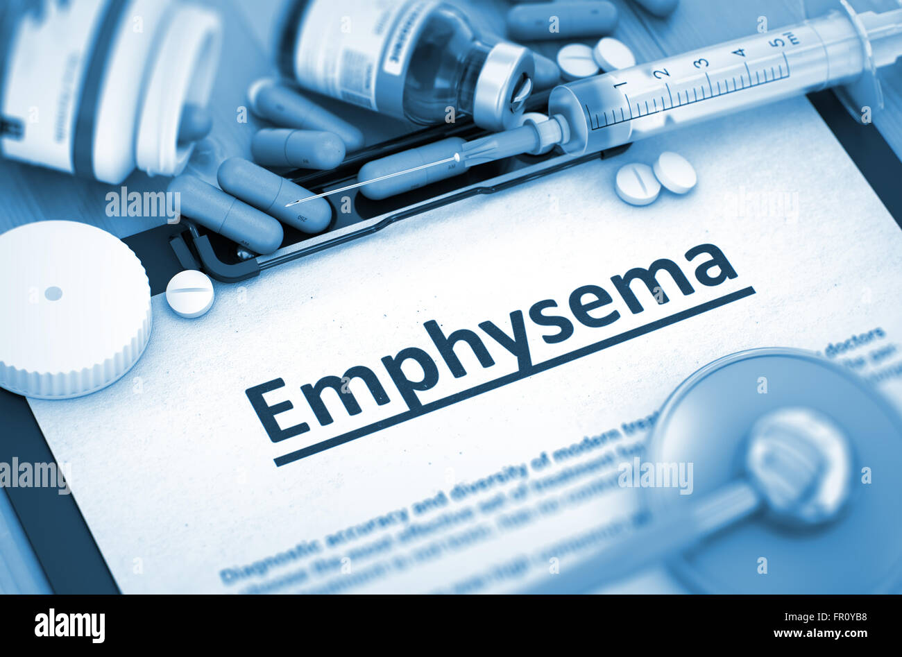 Emphysema Diagnosis. Medical Concept. Stock Photo