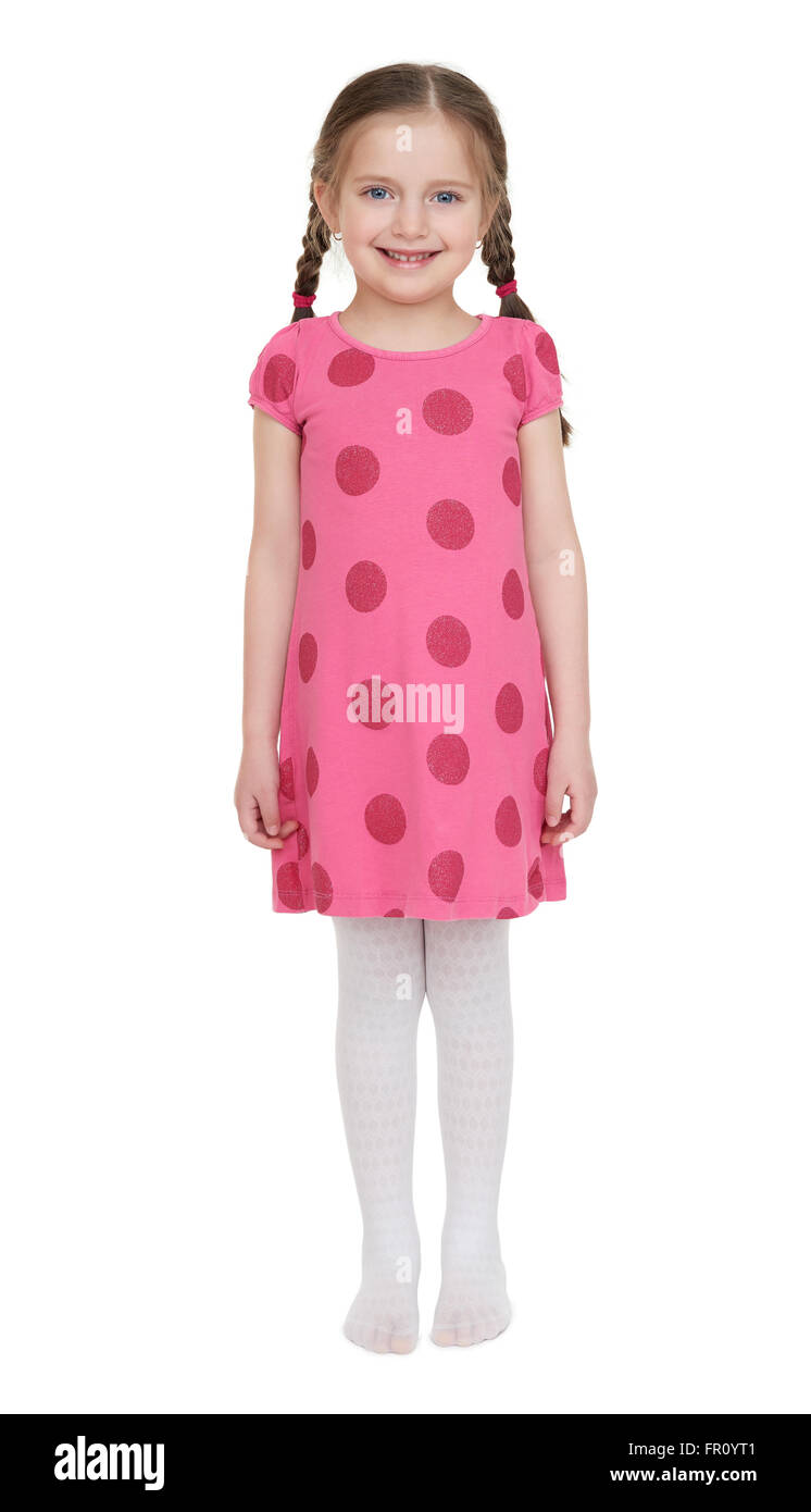 Girl child portrait in red dress Stock Photo - Alamy