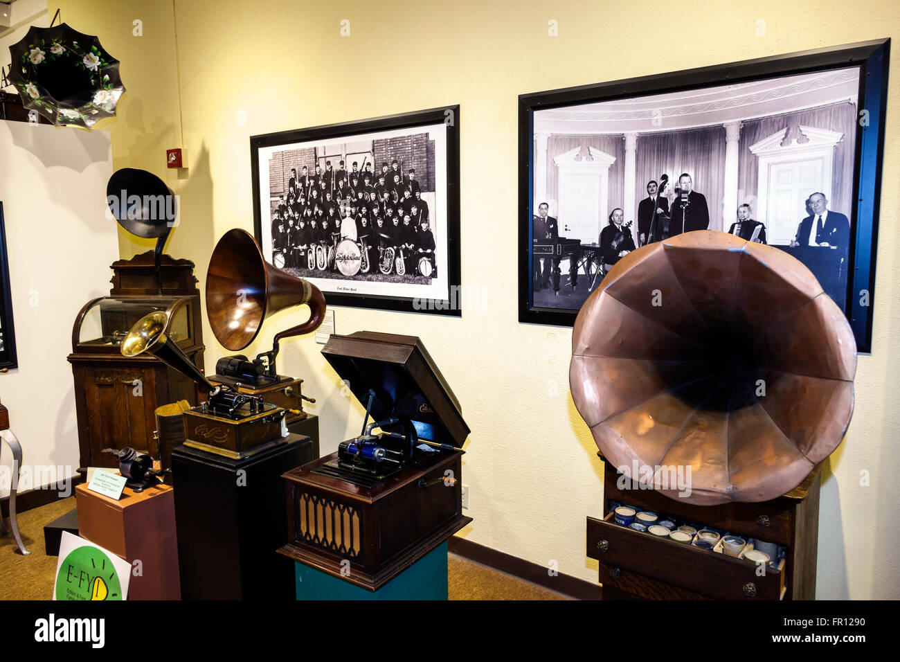 Florida,South,FL,Fort Ft. Myers,Thomas Edison and Henry Ford Winter Estates,historical history museum,interior inside,exhibit exhibition collection,pr Stock Photo