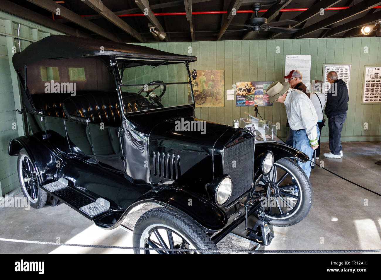 Fort Ft. Myers Florida,Thomas Edison & Henry Ford Winter Estates,historical museum,car exhibit,Model T Phaeton,FL160209052 Stock Photo