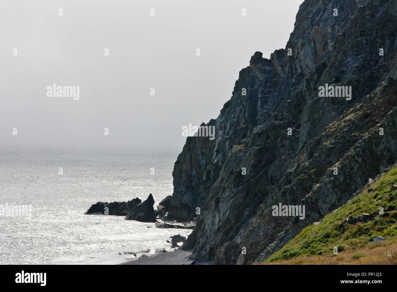 Island, Cape Dezhnev, most eastern corner of Eurasia, Russian Far East Stock Photo