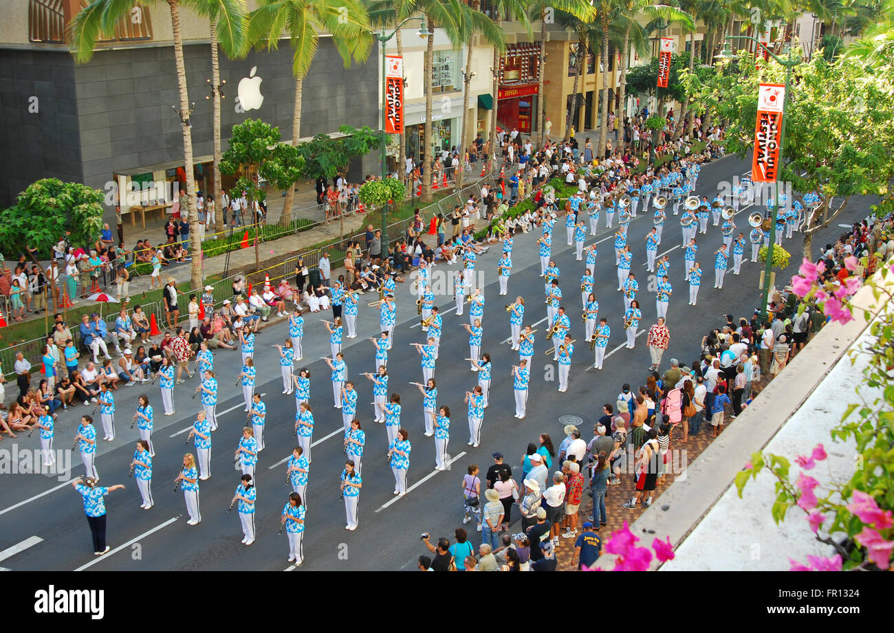 A parade during the Honolulu Festival Stock Photo Alamy