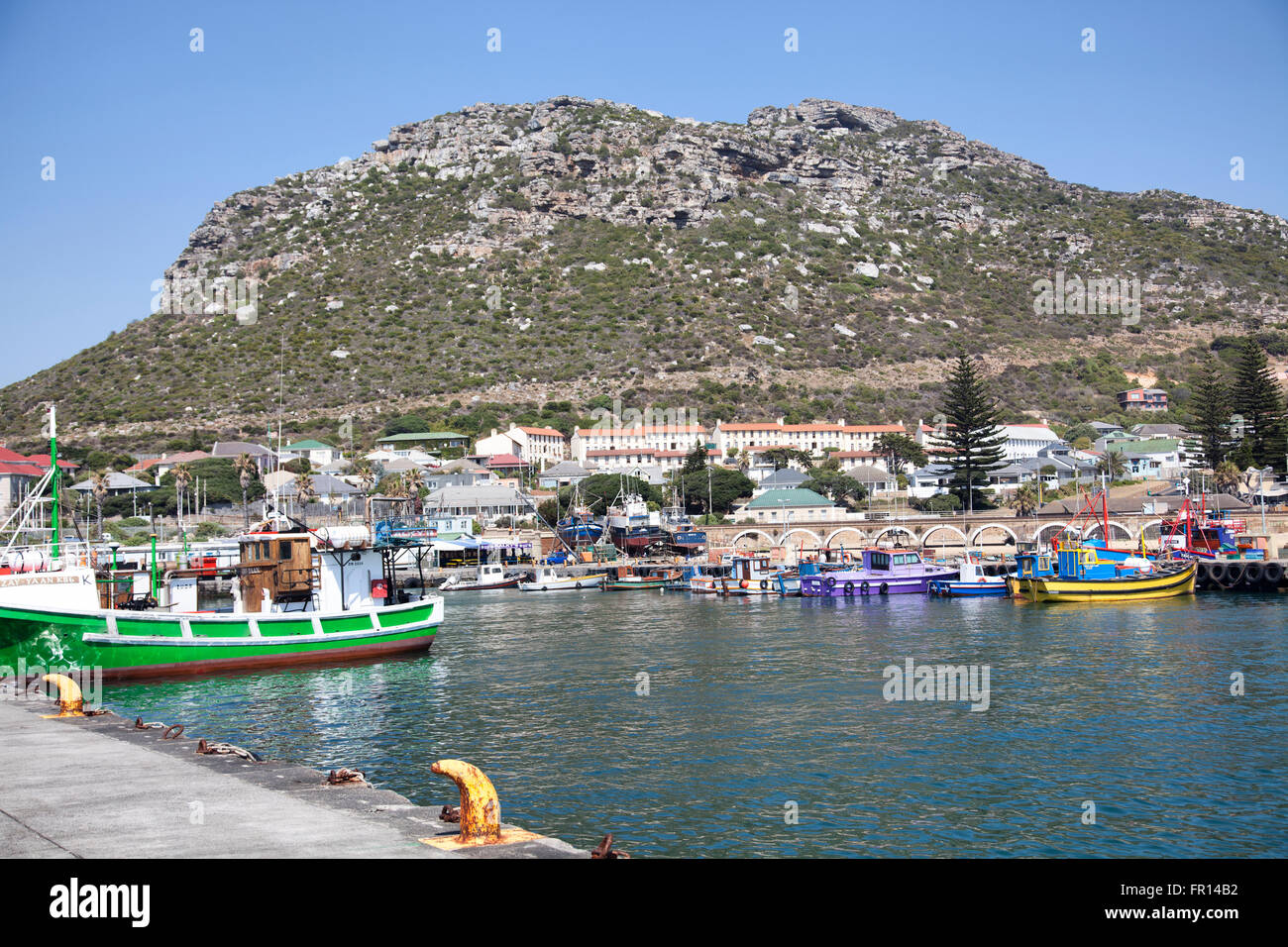 Kalk Bay harbour in Western Cape - South Africa Stock Photo