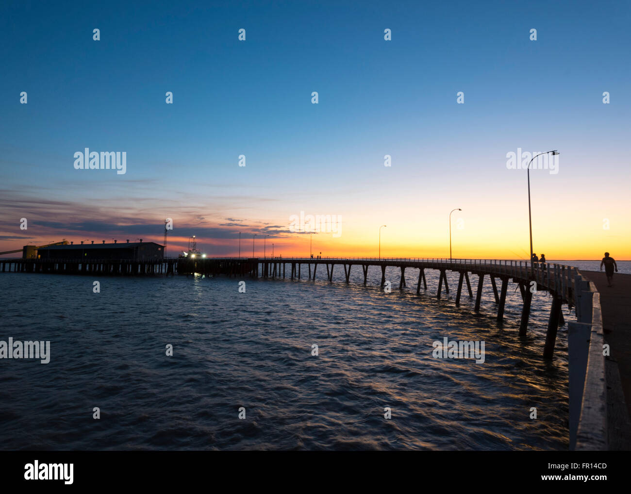 Derby Jetty at Sunset, Western Australia Stock Photo Alamy