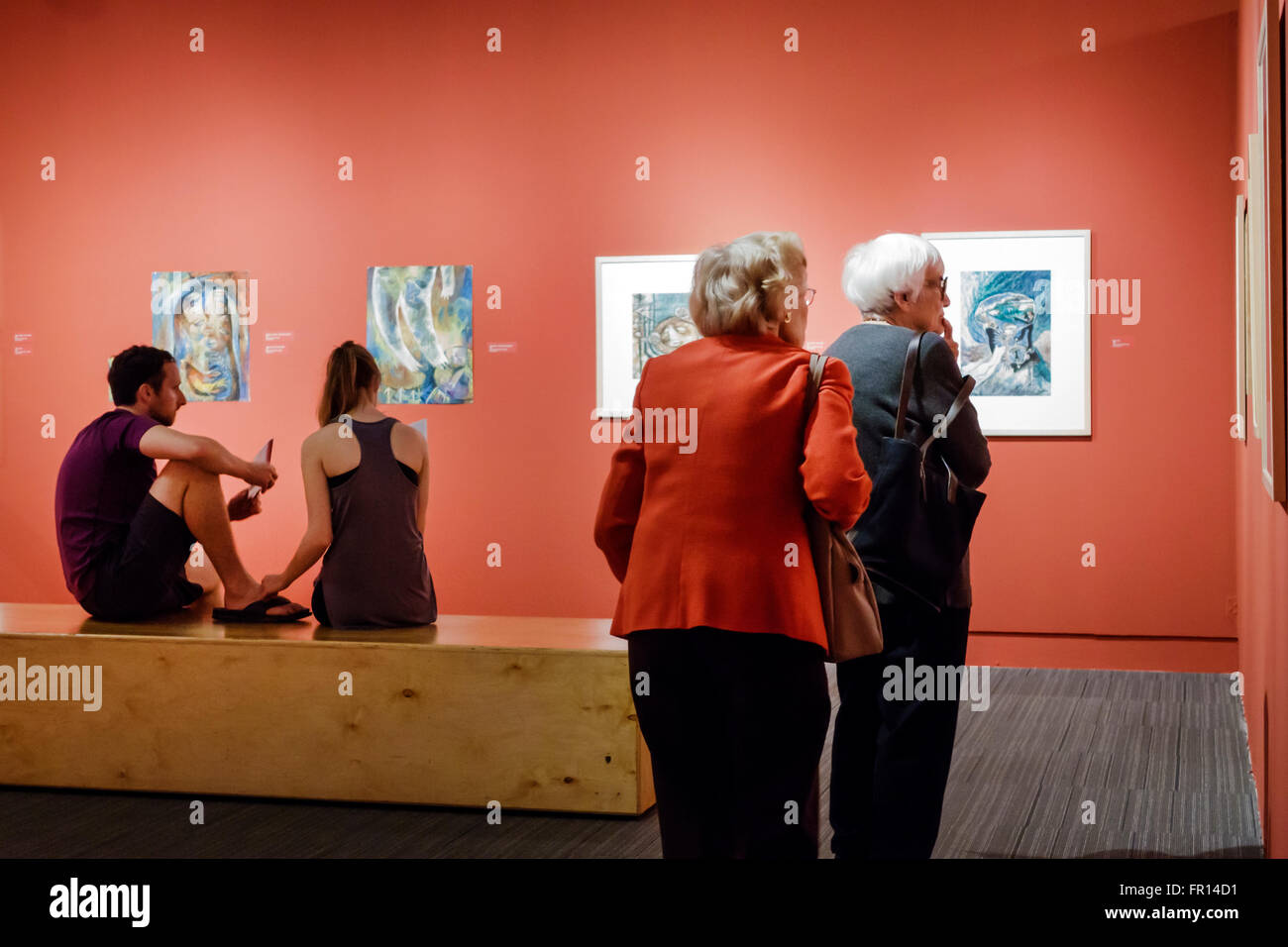 Florida,South,FL,Melbourne,Eau Gallie District,Foosaner Art Museum,interior inside,gallery