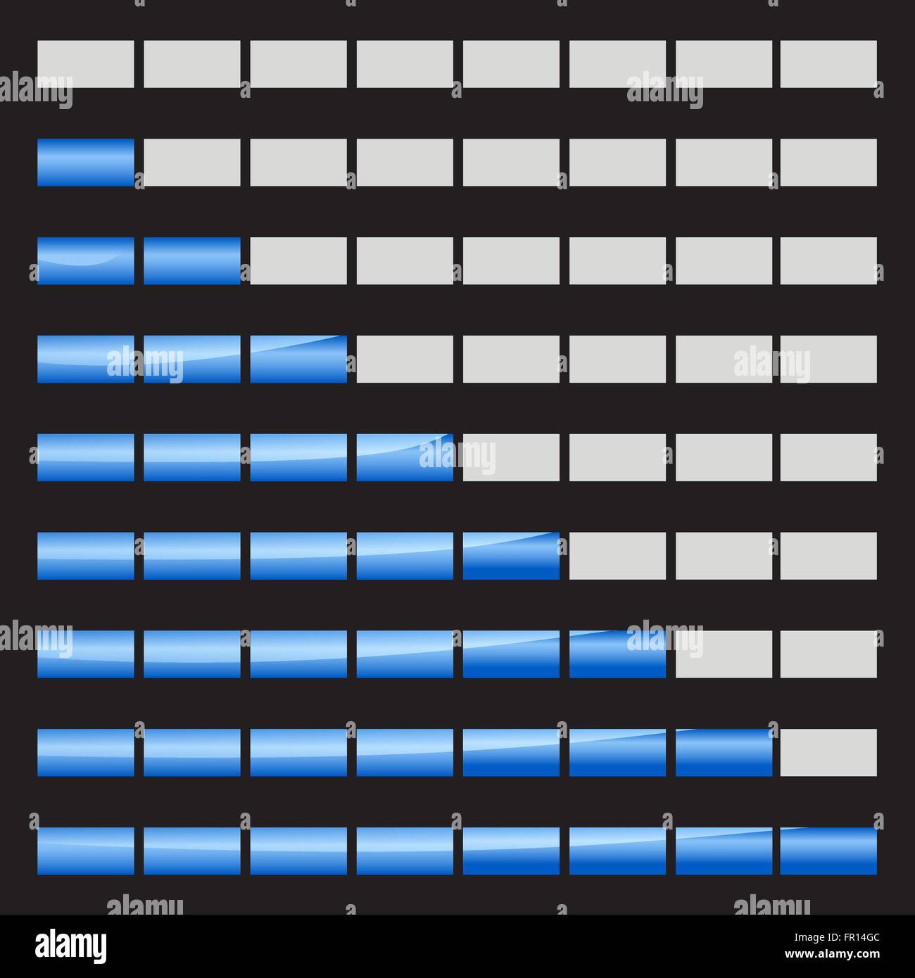 Horizontal progress bars Stock Vector Image & Art - Alamy