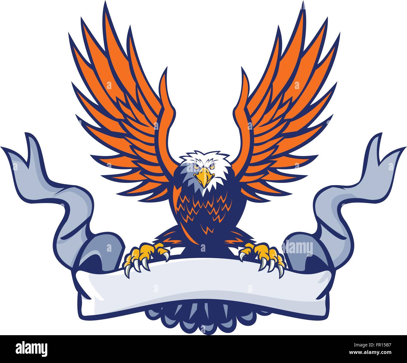 Eagle with wings spread hires stock photography and images Alamy