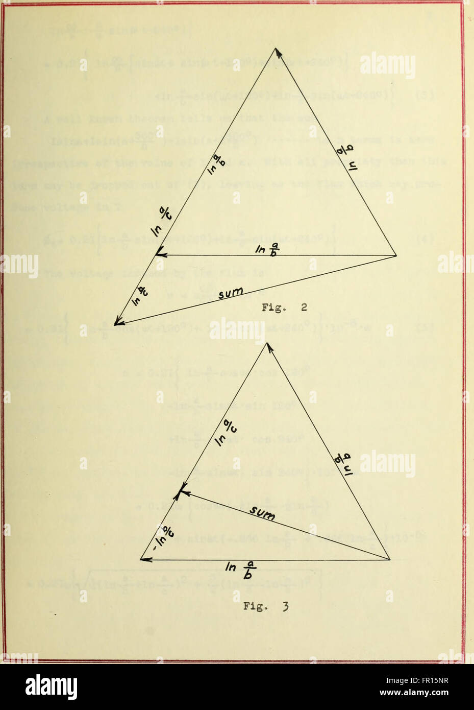 Voltages induced upon telephone lines near three phase transmission