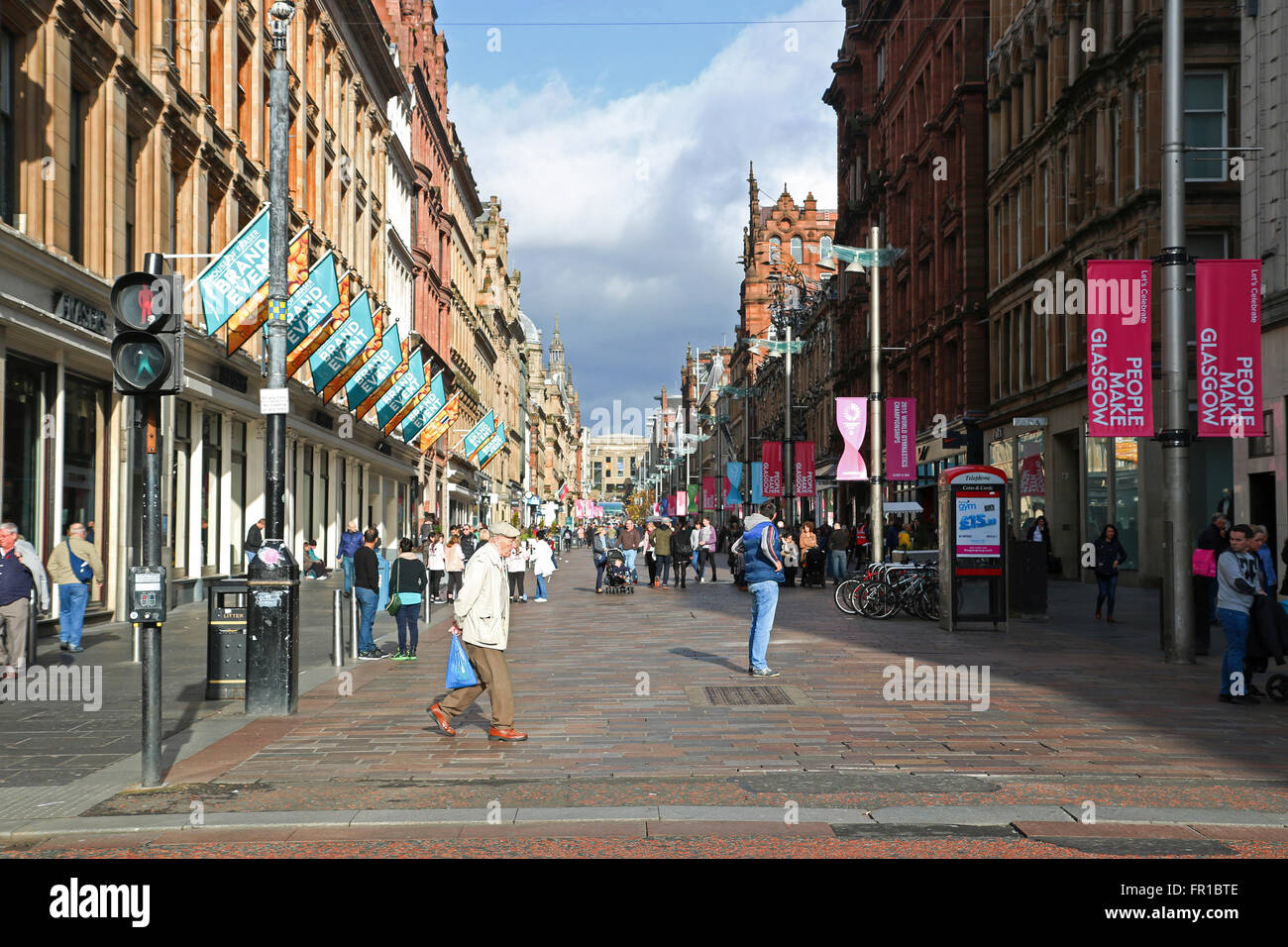 Glasgow, Scotland, Buchanan street Stock Photo Alamy