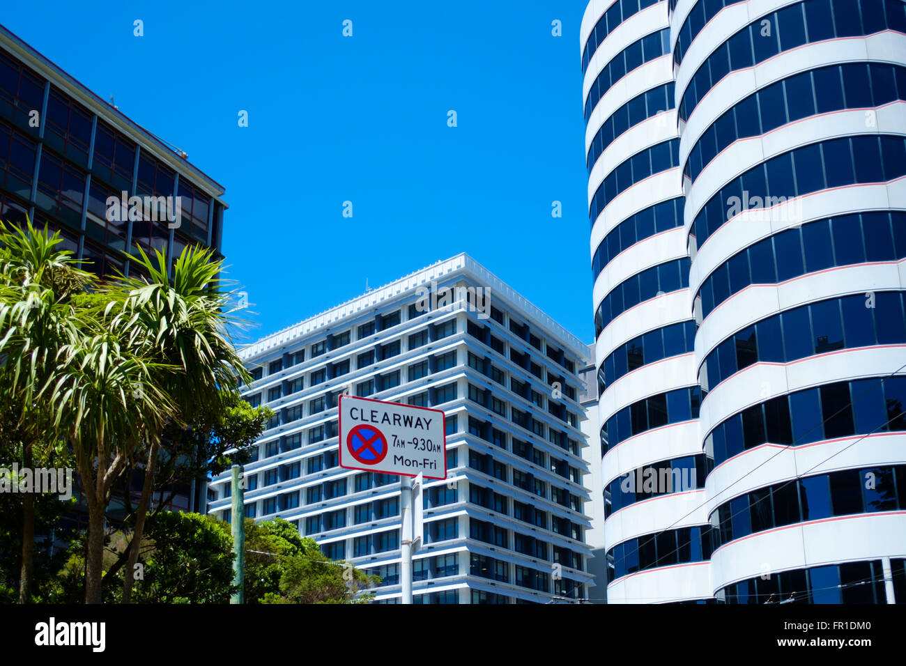 Office buildings, Central Business District, Wellington, New Zealand Stock Photo Alamy
