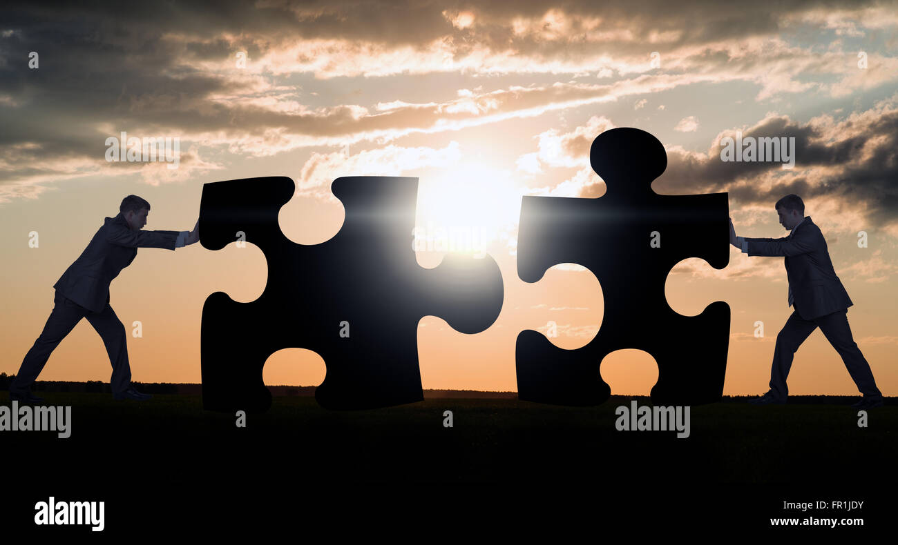 Combining Two Puzzles Combining two hi-res stock photography and images - Alamy
