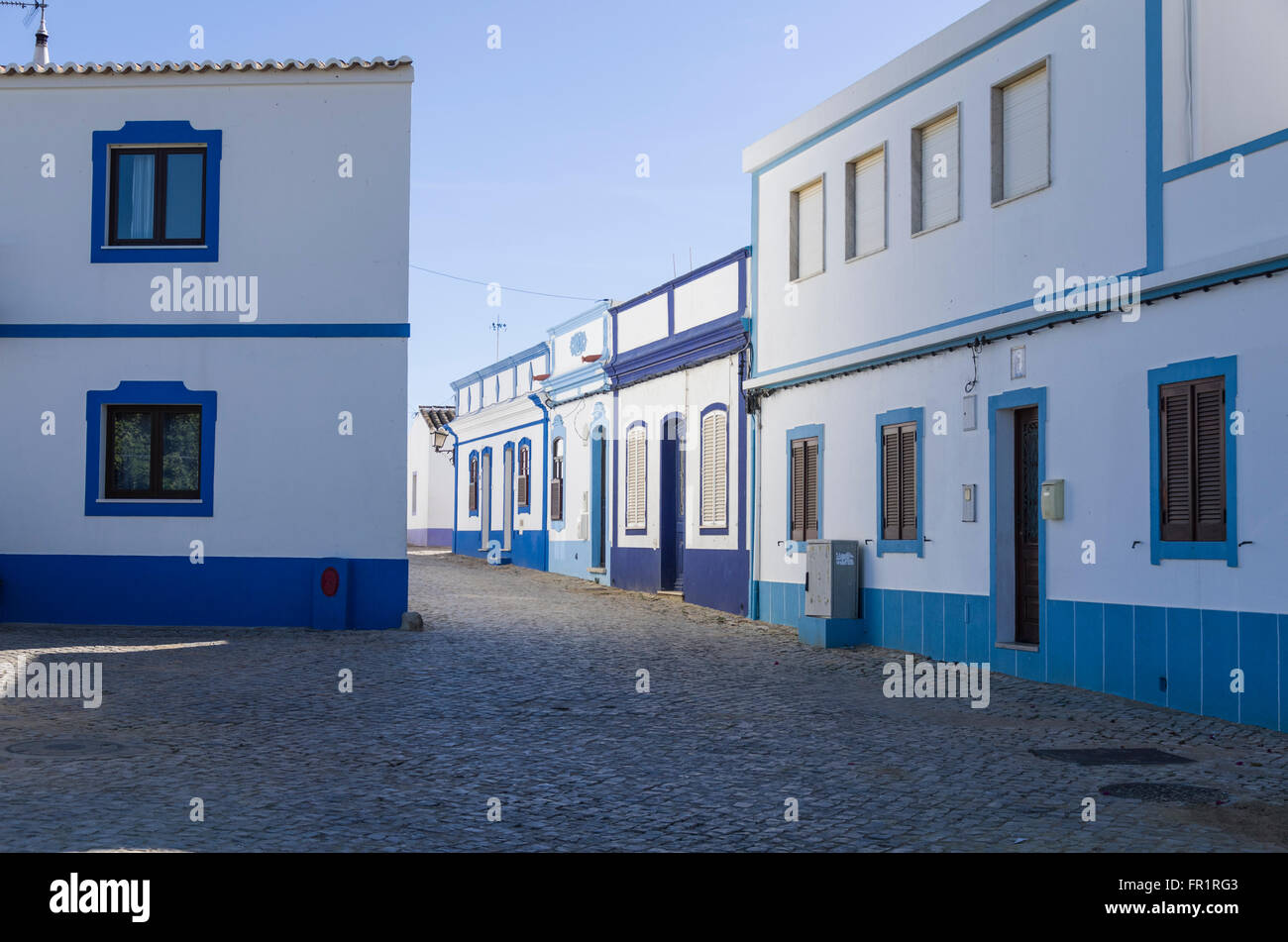 Cacela city, touristic place, colorful,  Algarve, south Portugal, Europe Stock Photo
