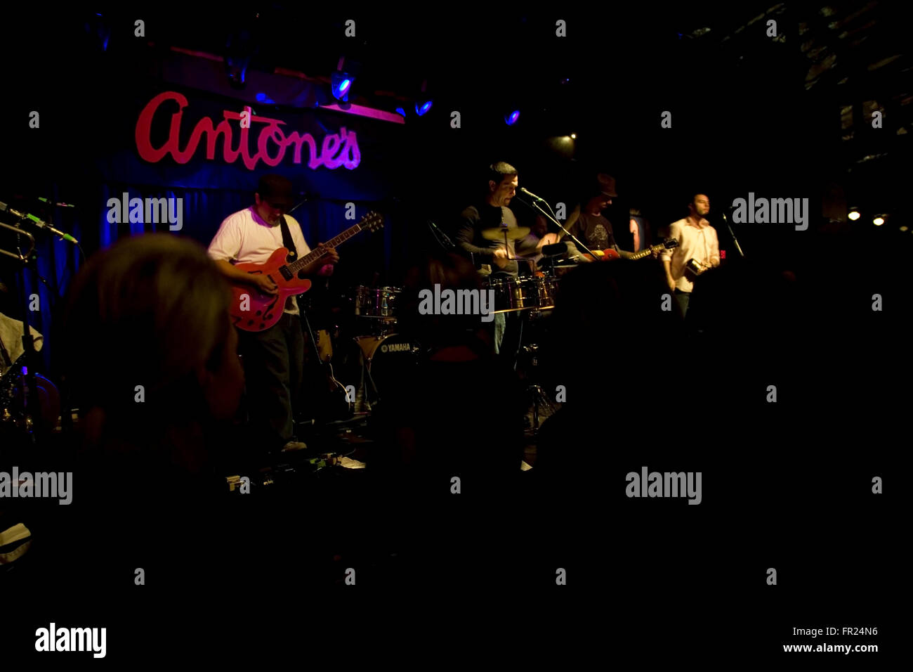 A landmark on the Austin music scene, Antone's Home of the Blues hosts a wave of cutting edge bands. Stock Photo